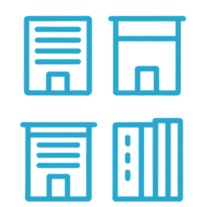 Potential to unify up to for 4 offices at each floor Potential to unify up to for 4 offices at each floor